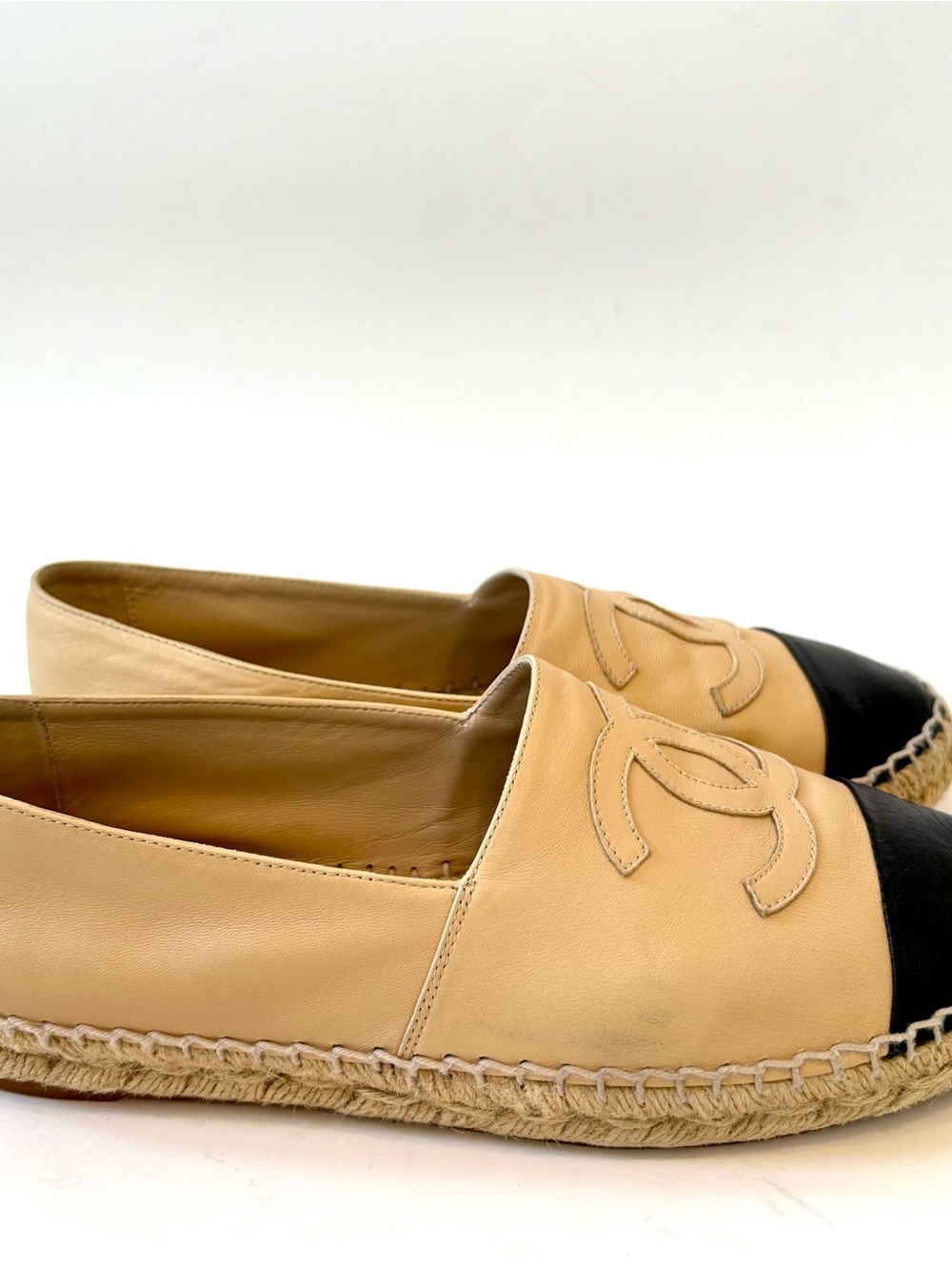 CHANEL Leather Espadrilles, Size 39 - Picture 7 of 12